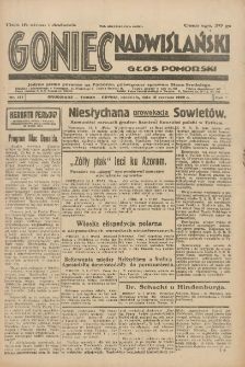 Goniec Nadwiślański: Głos Pomorski: Jedyne pismo poranne na Pomorzu, poświęcone sprawom Stanu Średniego 1929.06.16 R.5 Nr137