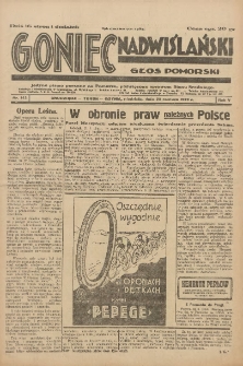 Goniec Nadwiślański: Głos Pomorski: Jedyne pismo poranne na Pomorzu, poświęcone sprawom Stanu Średniego 1929.06.23 R.5 Nr143