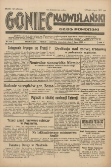 Goniec Nadwiślański: Głos Pomorski: Jedyne pismo poranne na Pomorzu, poświęcone sprawom Stanu Średniego 1929.07.04 R.5 Nr151