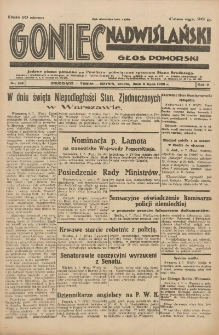 Goniec Nadwiślański: Głos Pomorski: Jedyne pismo poranne na Pomorzu, poświęcone sprawom Stanu Średniego 1929.07.06 R.5 Nr153
