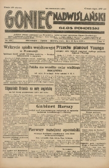Goniec Nadwiślański: Głos Pomorski: Jedyne pismo poranne na Pomorzu, poświęcone sprawom Stanu Średniego 1929.07.10 R.5 Nr156