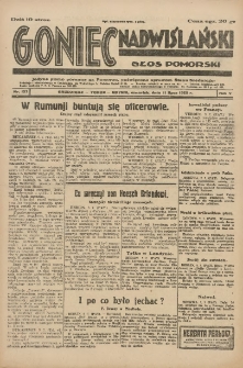 Goniec Nadwiślański: Głos Pomorski: Jedyne pismo poranne na Pomorzu, poświęcone sprawom Stanu Średniego 1929.07.11 R.5 Nr157