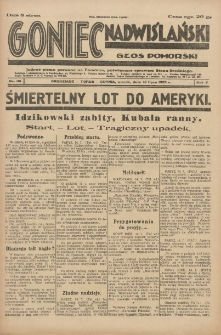 Goniec Nadwiślański: Głos Pomorski: Jedyne pismo poranne na Pomorzu, poświęcone sprawom Stanu Średniego 1929.07.16 R.5 Nr161
