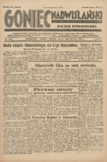 Goniec Nadwiślański: Głos Pomorski: Jedyne pismo poranne na Pomorzu, poświęcone sprawom Stanu Średniego 1929.07.20 R.5 Nr165