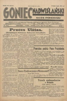 Goniec Nadwiślański: Głos Pomorski: Jedyne pismo poranne na Pomorzu, poświęcone sprawom Stanu Średniego 1929.07.26 R.5 Nr170