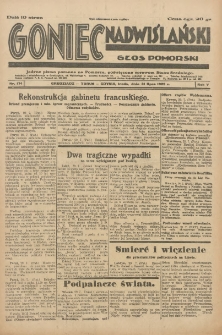 Goniec Nadwiślański: Głos Pomorski: Jedyne pismo poranne na Pomorzu, poświęcone sprawom Stanu Średniego 1929.07.31 R.5 Nr174