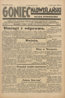 Goniec Nadwiślański: Głos Pomorski: Jedyne pismo poranne na Pomorzu, poświęcone sprawom Stanu Średniego 1929.08.03 R.5 Nr177