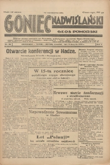 Goniec Nadwiślański: Głos Pomorski: Jedyne pismo poranne na Pomorzu, poświęcone sprawom Stanu Średniego 1929.08.08 R.5 Nr181