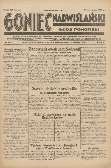 Goniec Nadwiślański: Głos Pomorski: Jedyne pismo poranne na Pomorzu, poświęcone sprawom Stanu Średniego 1929.08.15 R.5 Nr187