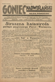 Goniec Nadwiślański: Głos Pomorski: Jedyne pismo poranne na Pomorzu, poświęcone sprawom Stanu Średniego 1929.08.27 R.5 Nr196