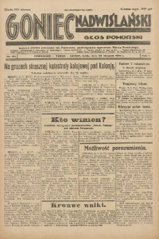 Goniec Nadwiślański: Głos Pomorski: Jedyne pismo poranne na Pomorzu, poświęcone sprawom Stanu Średniego 1929.08.28 R.5 Nr197