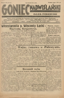 Goniec Nadwiślański: Głos Pomorski: Jedyne pismo poranne na Pomorzu, poświęcone sprawom Stanu Średniego 1929.08.29 R.5 Nr198
