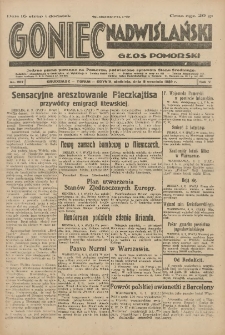 Goniec Nadwiślański: Głos Pomorski: Jedyne pismo poranne na Pomorzu, poświęcone sprawom Stanu Średniego 1929.09.08 R.5 Nr207
