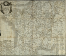 Carte des routes de poste de France / dressee par Pierre Tardieu [...] Ecrit par J. M. Hacq