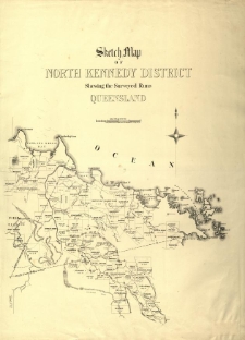 Sketch map of North Kennedy district shewing the surveyed runs Queensland