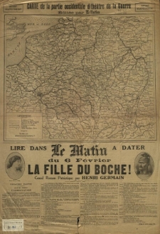Carte de la partie occidentale du theatre de la guerre. Editee par Le Martin