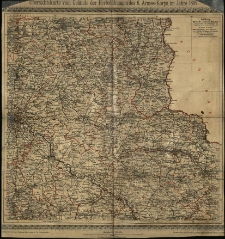 Übersichtskarte vom Gelände der Herbstübungen des G. Armee-Korps. im Jahre 1899
