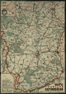 Mapa powiatu kępińskiego