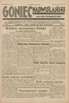 Goniec Nadwiślański: Głos Pomorski: Jedyne pismo poranne na Pomorzu, poświęcone sprawom Stanu Średniego 1929.09.11 R.5 Nr209