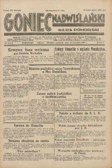 Goniec Nadwiślański: Głos Pomorski: Jedyne pismo poranne na Pomorzu, poświęcone sprawom Stanu Średniego 1929.09.12 R.5 Nr210