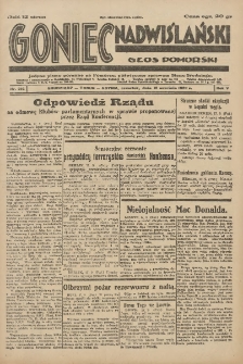 Goniec Nadwiślański: Głos Pomorski: Jedyne pismo poranne na Pomorzu, poświęcone sprawom Stanu Średniego 1929.09.19 R.5 Nr216