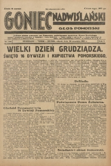 Goniec Nadwiślański: Głos Pomorski: Jedyne pismo poranne na Pomorzu, poświęcone sprawom Stanu Średniego 1929.09.24 R.5 Nr220