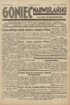 Goniec Nadwiślański: Głos Pomorski: Jedyne pismo poranne na Pomorzu, poświęcone sprawom Stanu Średniego 1929.09.26 R.5 Nr222