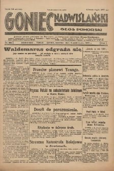 Goniec Nadwiślański: Głos Pomorski: Jedyne pismo poranne na Pomorzu, poświęcone sprawom Stanu Średniego 1929.10.03 R.5 Nr228