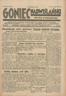 Goniec Nadwiślański: Głos Pomorski: Jedyne pismo poranne na Pomorzu, poświęcone sprawom Stanu Średniego 1929.10.30 R.5 Nr251