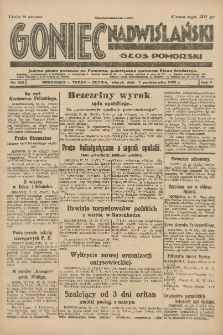 Goniec Nadwiślański: Głos Pomorski: Jedyne pismo poranne na Pomorzu, poświęcone sprawom Stanu Średniego 1929.10.15 R.5 Nr238