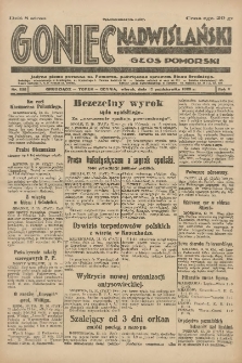 Goniec Nadwiślański: Głos Pomorski: Jedyne pismo poranne na Pomorzu, poświęcone sprawom Stanu Średniego 1929.10.15 R.5 Nr238