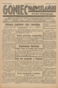 Goniec Nadwiślański: Głos Pomorski: Jedyne pismo poranne na Pomorzu, poświęcone sprawom Stanu Średniego 1929.11.09 R.5 Nr259