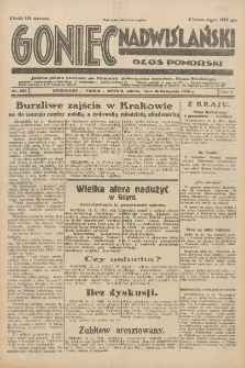 Goniec Nadwiślański: Głos Pomorski: Jedyne pismo poranne na Pomorzu, poświęcone sprawom Stanu Średniego 1929.11.16 R.5 Nr265