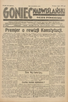 Goniec Nadwiślański: Głos Pomorski: Jedyne pismo poranne na Pomorzu, poświęcone sprawom Stanu Średniego 1929.11.21 R.5 Nr269