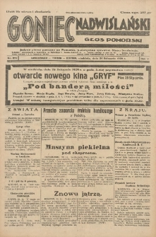 Goniec Nadwiślański: Głos Pomorski: Jedyne pismo poranne na Pomorzu, poświęcone sprawom Stanu Średniego 1929.11.24 R.5 Nr272