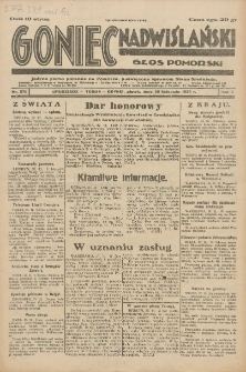 Goniec Nadwiślański: Głos Pomorski: Jedyne pismo poranne na Pomorzu, poświęcone sprawom Stanu Średniego 1929.11.29 R.5 Nr276