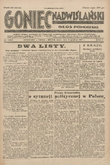 Goniec Nadwiślański: Głos Pomorski: Jedyne pismo poranne na Pomorzu, poświęcone sprawom Stanu Średniego 1929.12.11 R.5 Nr286