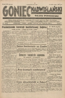 Goniec Nadwiślański: Głos Pomorski: Jedyne pismo poranne na Pomorzu, poświęcone sprawom Stanu Średniego 1929.12.12 R.5 Nr287