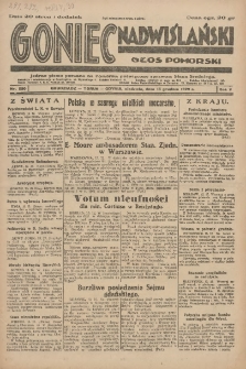 Goniec Nadwiślański: Głos Pomorski: Jedyne pismo poranne na Pomorzu, poświęcone sprawom Stanu Średniego 1929.12.15 R.5 Nr290