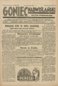 Goniec Nadwiślański: Głos Pomorski: Jedyne pismo poranne na Pomorzu, poświęcone sprawom Stanu Średniego 1929.12.22 R.5 Nr296