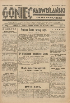 Goniec Nadwiślański: Głos Pomorski: Jedyne pismo poranne na Pomorzu, poświęcone sprawom Stanu Średniego 1929.12.29 R.5 Nr300