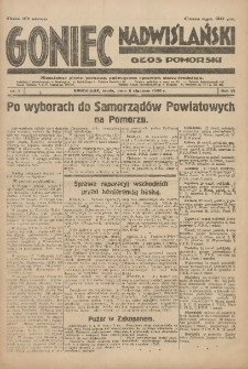 Goniec Nadwiślański: Głos Pomorski: Niezależne pismo poranne, poświęcone sprawom stanu średniego 1930.01.06 R.5 Nr5