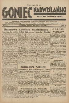 Goniec Nadwiślański: Głos Pomorski: Niezależne pismo poranne, poświęcone sprawom stanu średniego 1930.01.23 R.6 Nr18