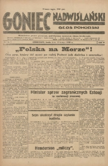 Goniec Nadwiślański: Głos Pomorski: Niezależne pismo poranne, poświęcone sprawom stanu średniego 1930.02.12 R.6 Nr35