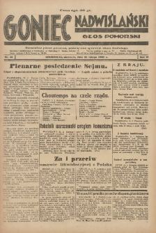 Goniec Nadwiślański: Głos Pomorski: Niezależne pismo poranne, poświęcone sprawom stanu średniego 1930.02.23 R.6 Nr45