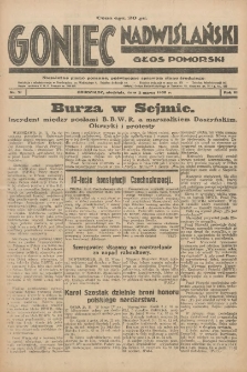 Goniec Nadwiślański: Głos Pomorski: Niezależne pismo poranne, poświęcone sprawom stanu średniego 1930.03.02 R.6 Nr51