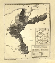 Ethnographical map of prussian Poland. Drawn by O. Kudrewicz and T. Skowroński