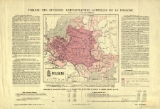 Tableau des divisions administratives actuelles de la Pologne