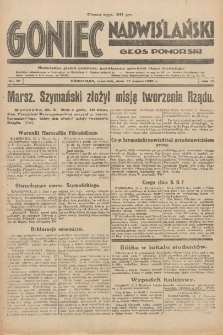 Goniec Nadwiślański: Głos Pomorski: Niezależne pismo poranne, poświęcone sprawom stanu średniego 1930.03.27 R.6 Nr72