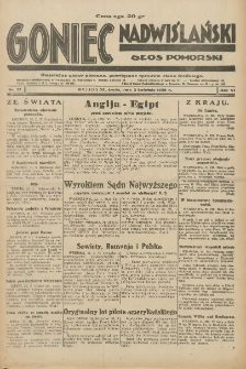 Goniec Nadwiślański: Głos Pomorski: Niezależne pismo poranne, poświęcone sprawom stanu średniego 1930.04.02 R.6 Nr77